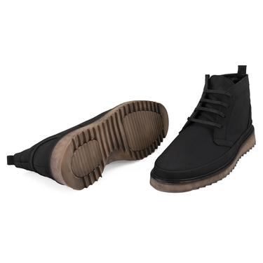  Amelas Siyah Erkek Deri Bot