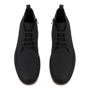  Amelas Siyah Erkek Deri Bot