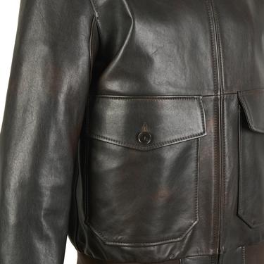  Piero Koyu Gri Erkek Deri Bomber Ceket