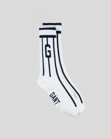  GANT Erkek Beyaz Çizgili Çorap