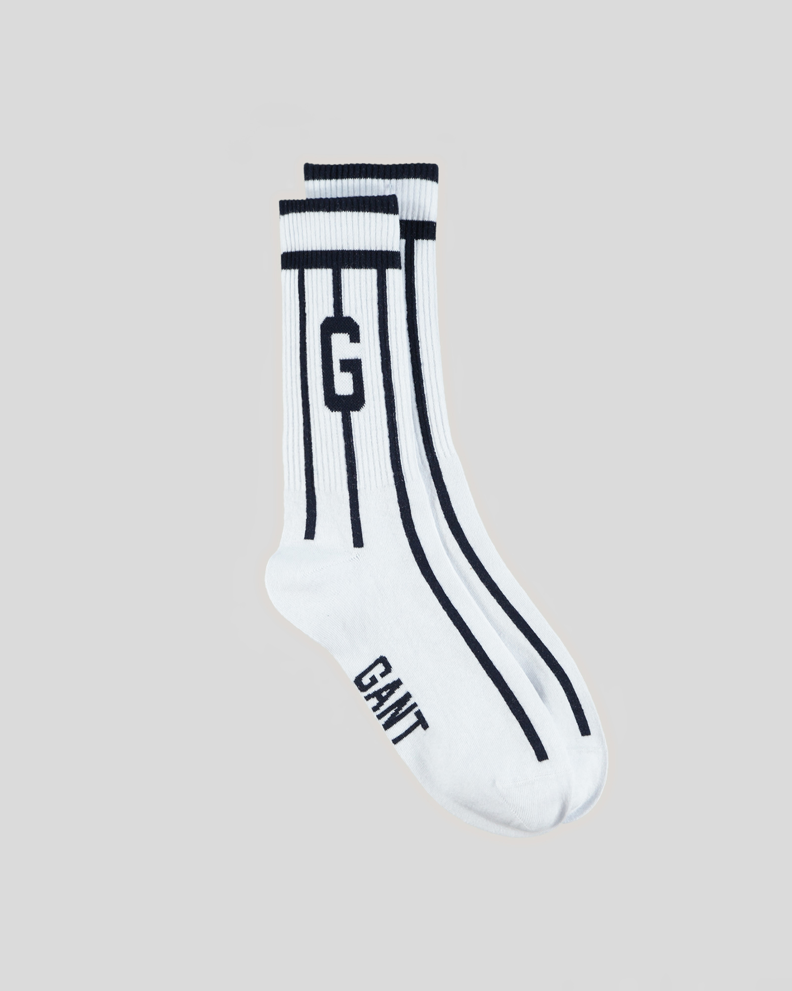  GANT Erkek Beyaz Çizgili Çorap