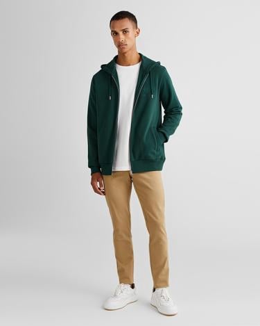  GANT Erkek Yeşil Regular Fit Kapüşonlu Logolu Sweatshirt