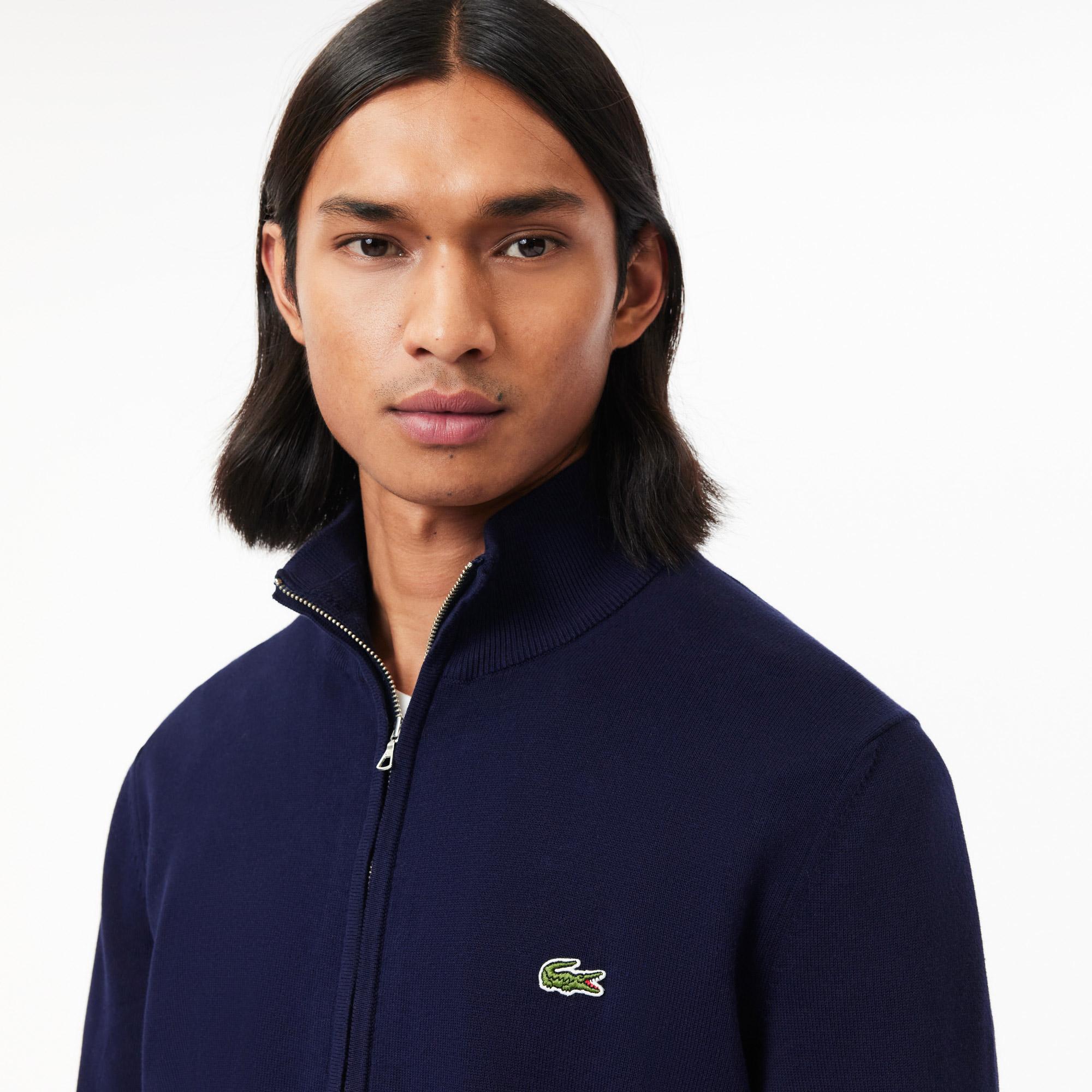Lacoste Erkek Regular Fit Fermuarlı Lacivert Hırka