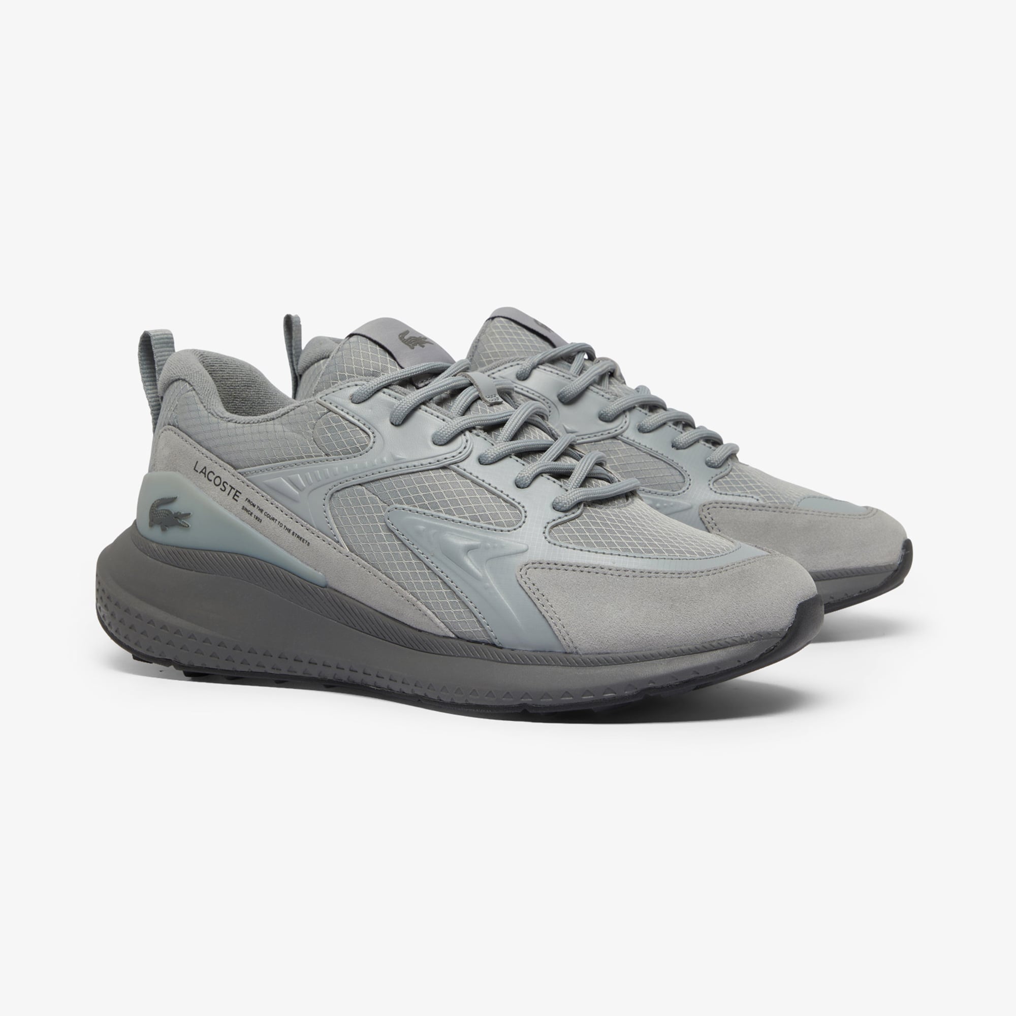 Lacoste Lacoste L003 Evo Erkek Koyu Gri Sneaker | FashFed Gri - 3. görsel