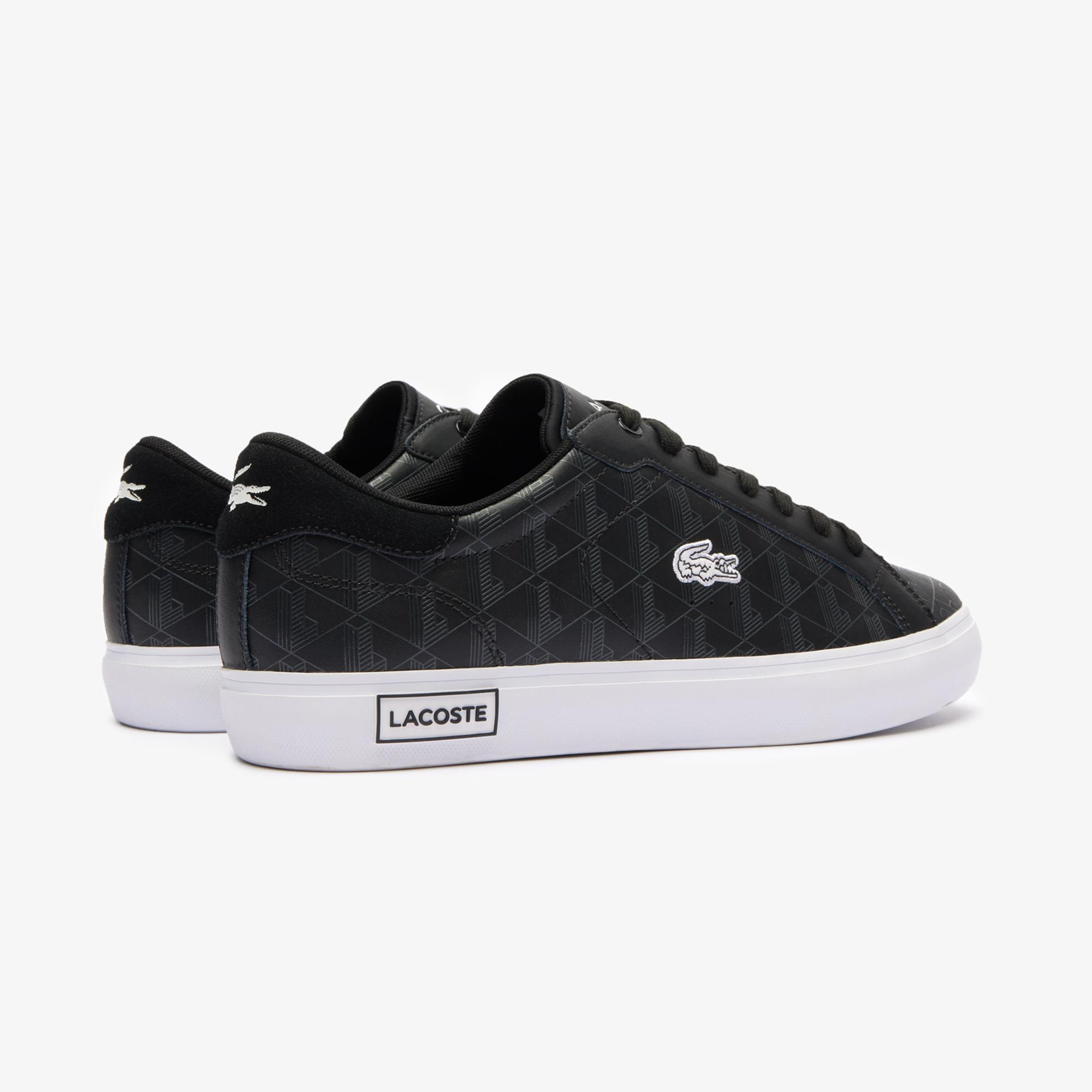 Powercourt Erkek Monogram Siyah Sneaker