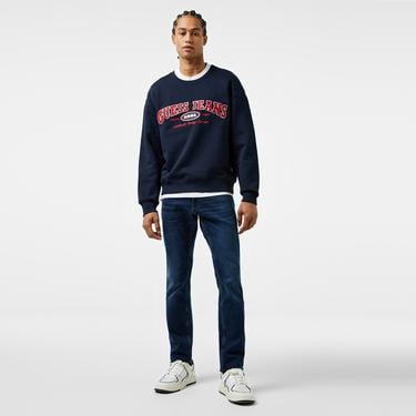  Guess Original Organic 365 Erkek Lacivert Sweatshirt