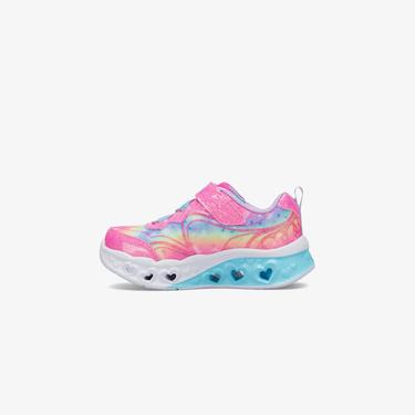  Skechers Flutter Heart Lights Bebek Pembe/Lavanta Spor Ayakkabı