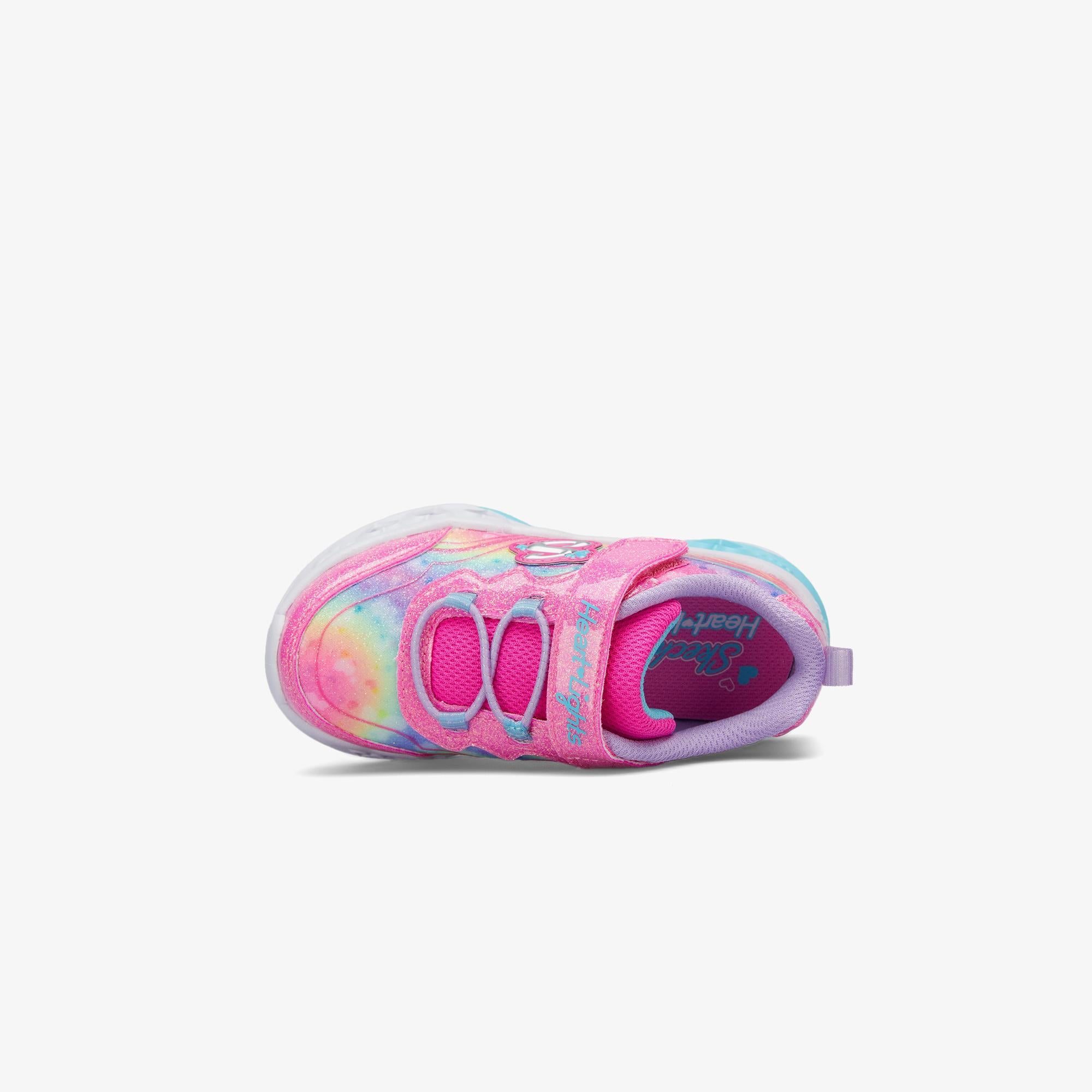 Skechers Flutter Heart Lights Bebek Pembe/Lavanta Spor Ayakkabı