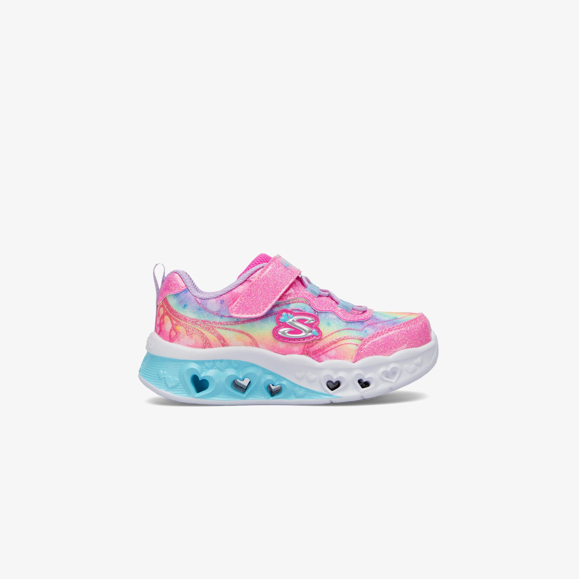 Skechers Flutter Heart Lights Bebek Pembe/Lavanta Spor Ayakkabı
