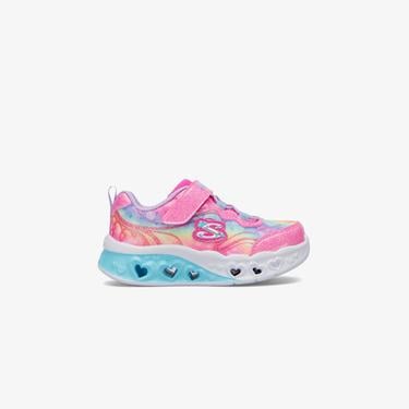  Skechers Flutter Heart Lights Bebek Pembe/Lavanta Spor Ayakkabı