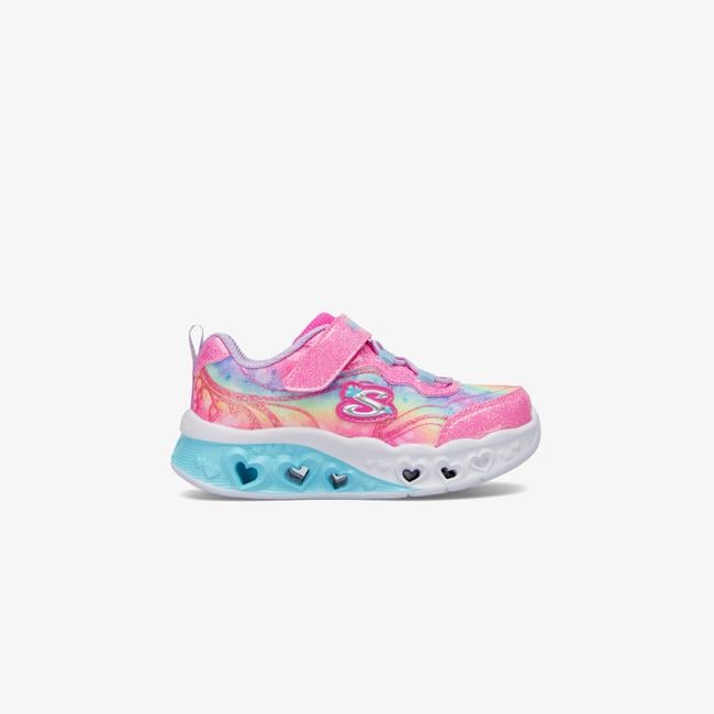  Skechers Flutter Heart Lights Bebek Pembe/Lavanta Spor Ayakkabı