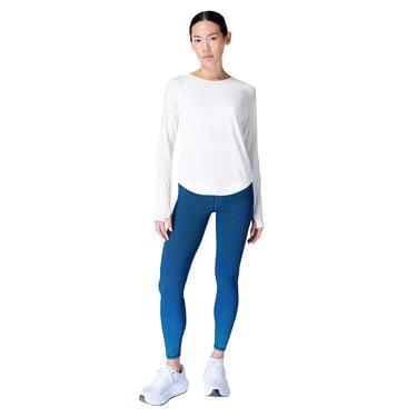  Sweaty Betty Breathe Easy Long Sleeve Top Kadın Beyaz Koşu Tişört