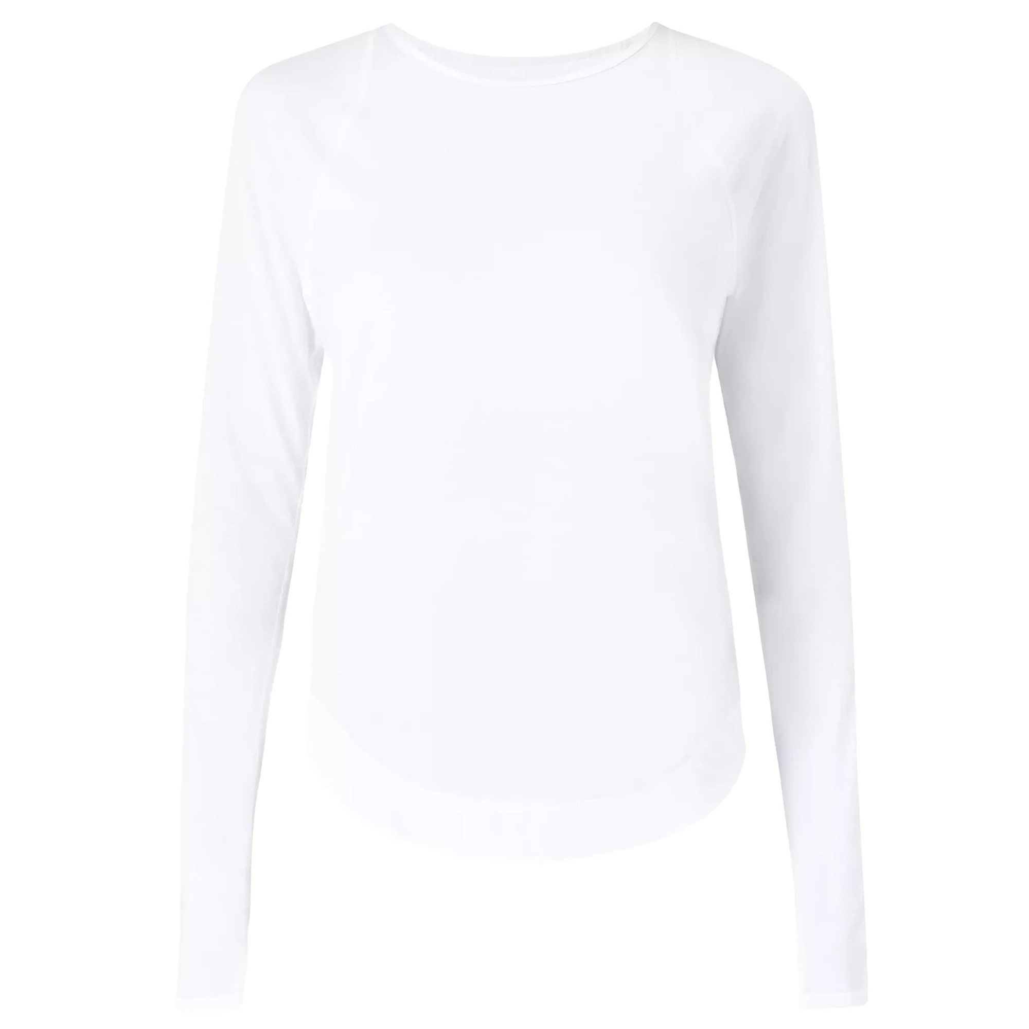 Sweaty Betty Breathe Easy Long Sleeve Top Kadın Beyaz Koşu Tişört