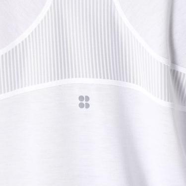  Sweaty Betty Breathe Easy Long Sleeve Top Kadın Beyaz Koşu Tişört