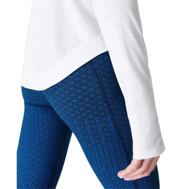  Sweaty Betty Breathe Easy Long Sleeve Top Kadın Beyaz Koşu Tişört