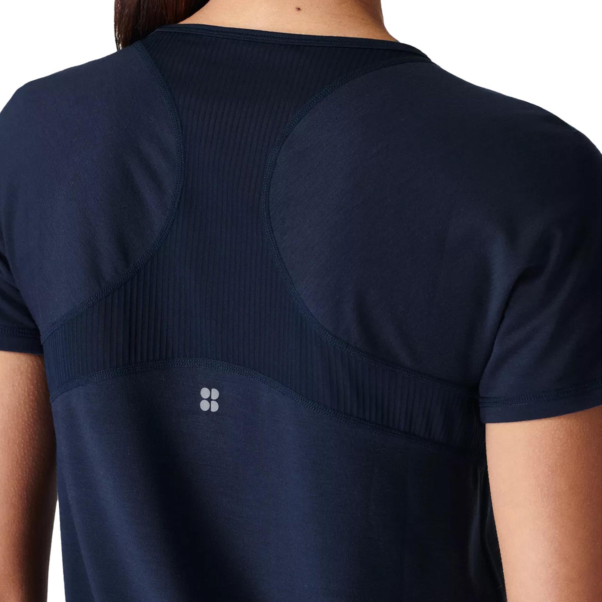 Sweaty Betty Breathe Easy Kadın Mavi Koşu Tişört