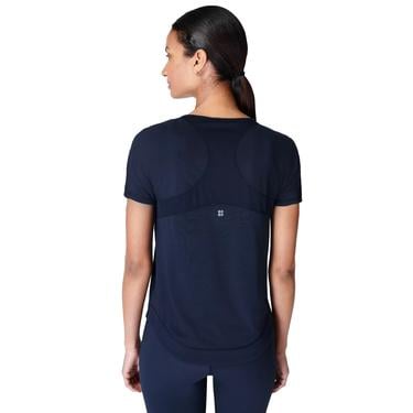  Sweaty Betty Breathe Easy Kadın Mavi Koşu Tişört