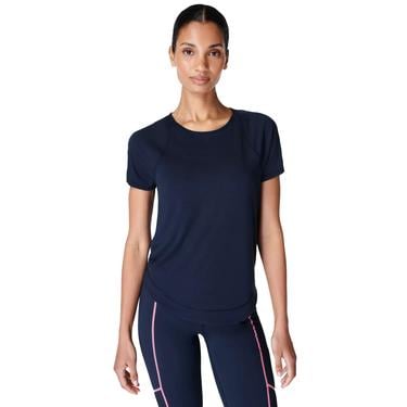  Sweaty Betty Breathe Easy Kadın Mavi Koşu Tişört
