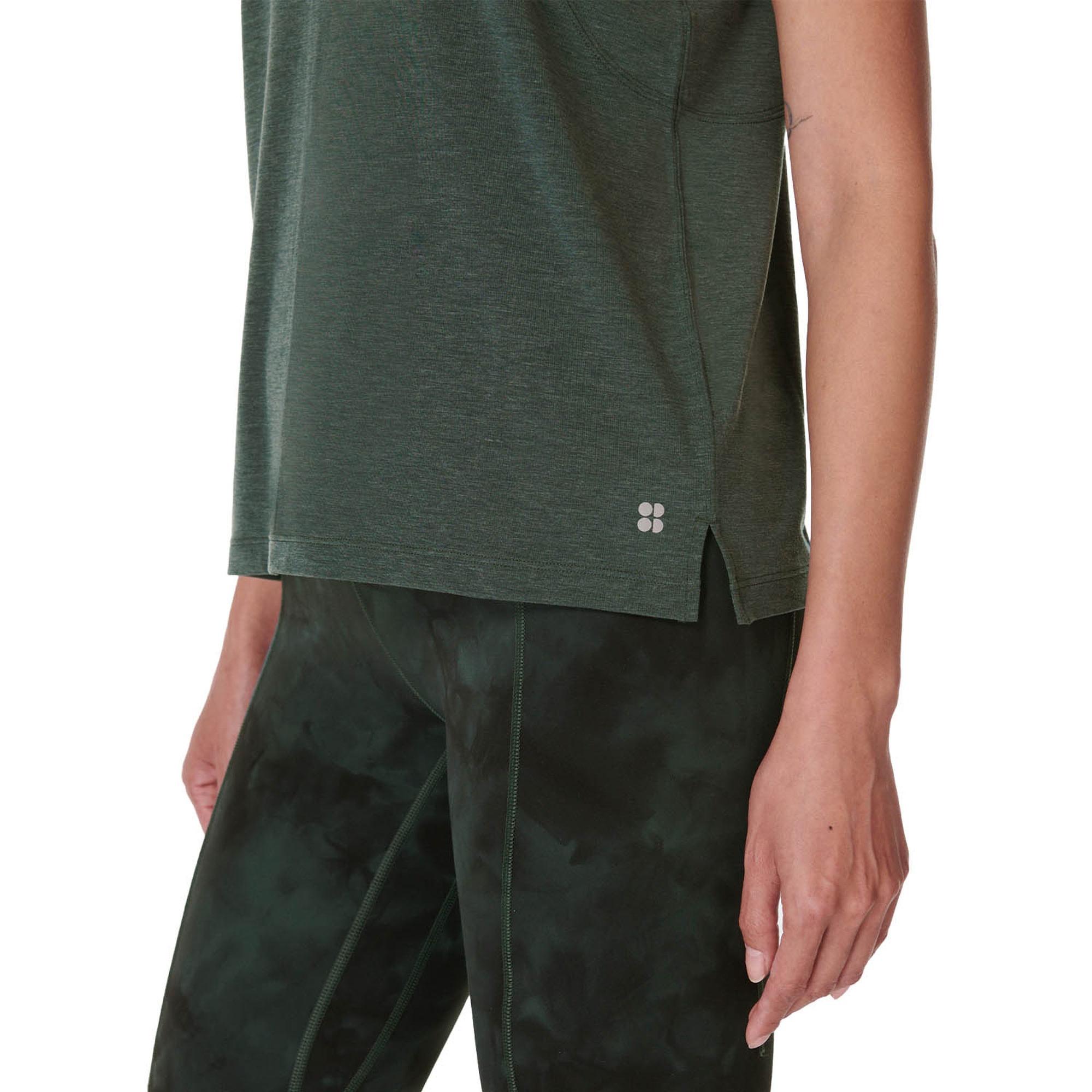 Sweaty Betty Soft Flow Studio Kadın Yeşil Tank Top