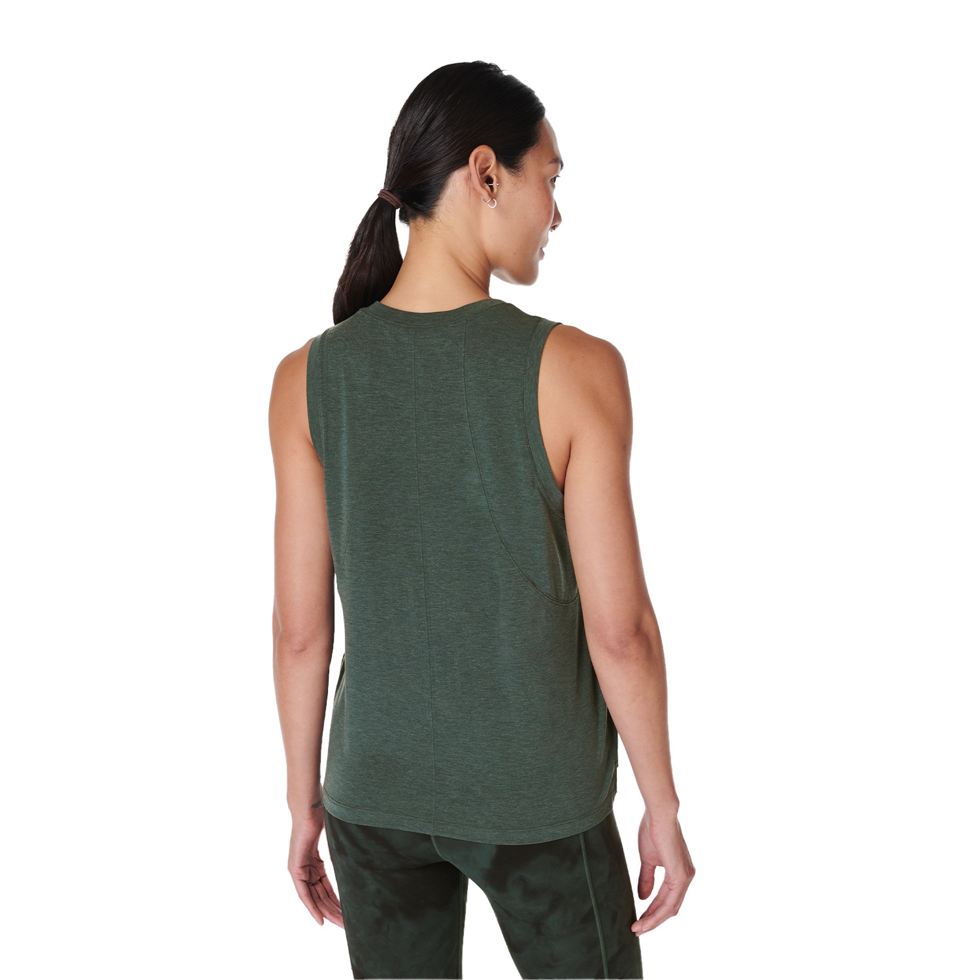 Sweaty Betty Soft Flow Studio Kadın Yeşil Tank Top