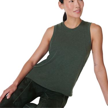  Sweaty Betty Soft Flow Studio Kadın Yeşil Tank Top