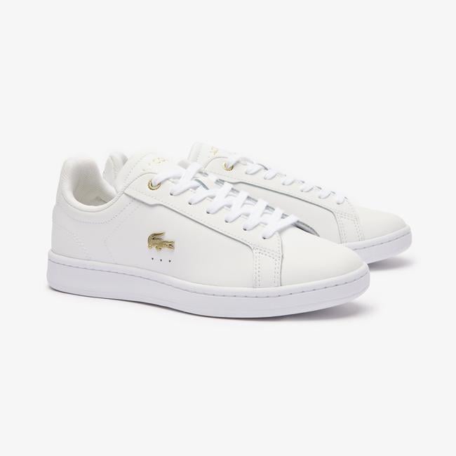  Lacoste Carnaby Set Leather Kadın Beyaz  Spor Ayakkabı