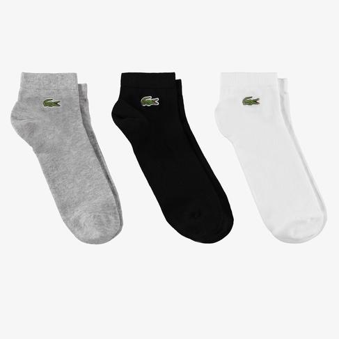  Lacoste Sport Unisex Beyaz 3'lü Çorap