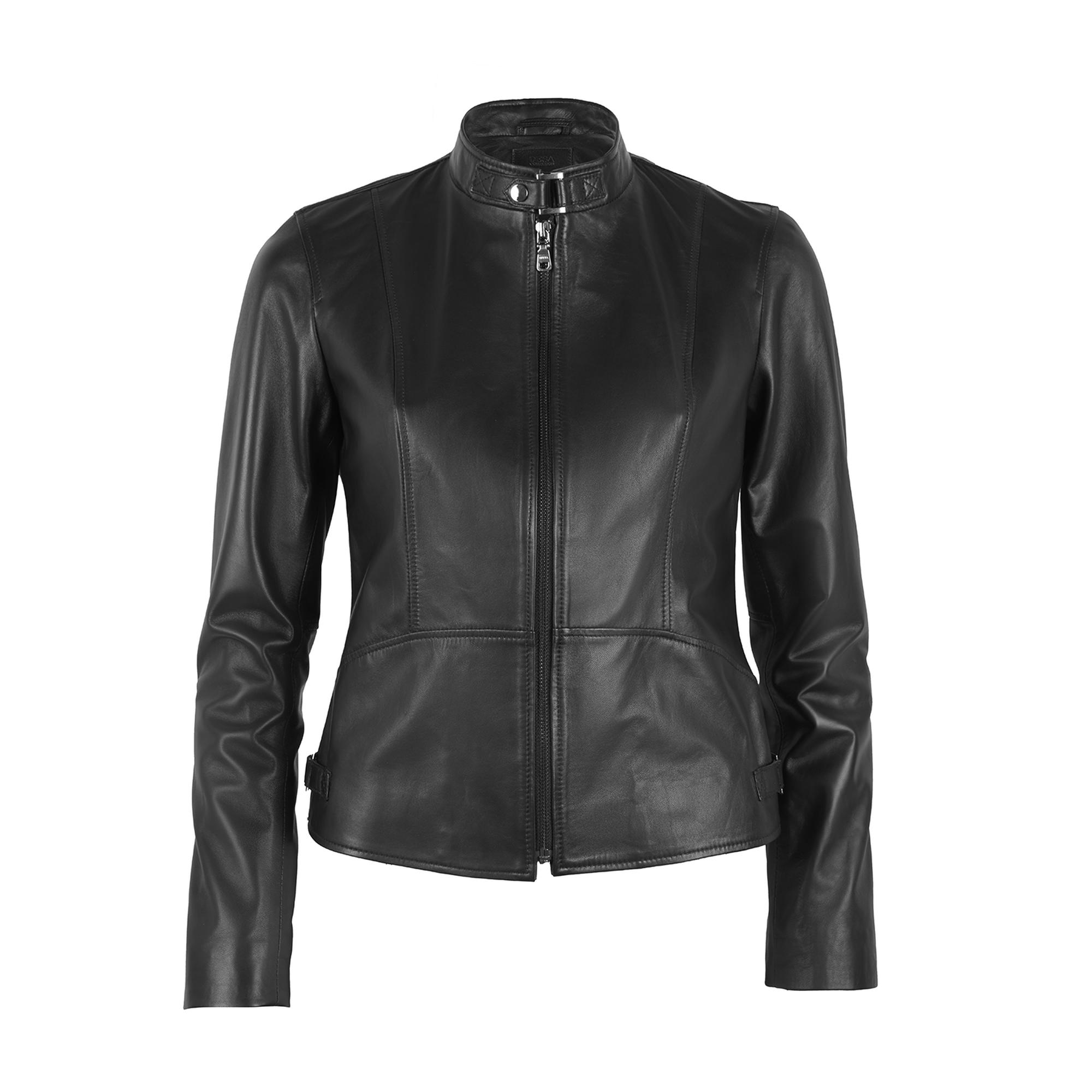 Paride Siyah Kadın Deri Ceket