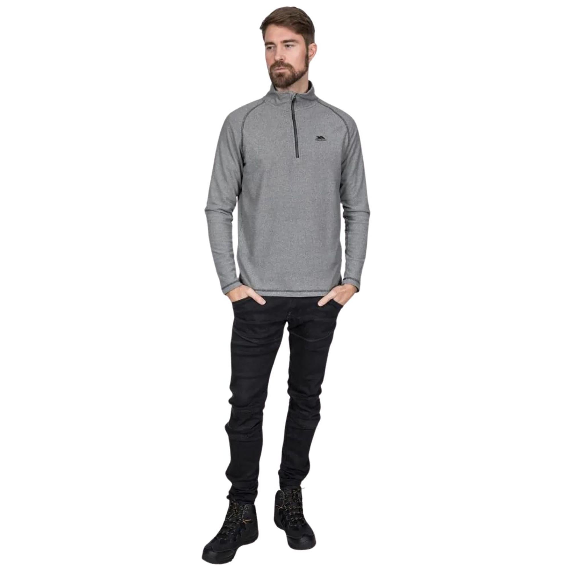 Trespass Keynote - Fleece At100 Erkek Siyah Polar