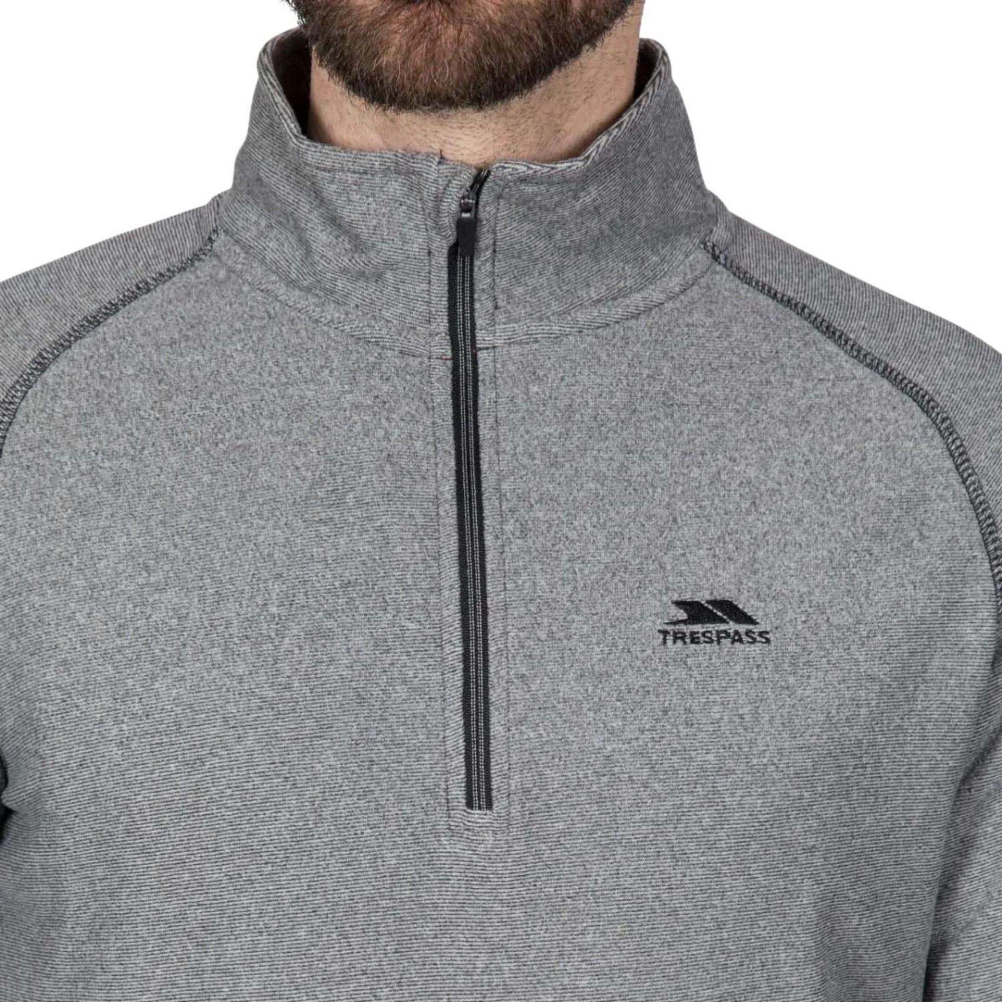 Trespass Keynote - Fleece At100 Erkek Siyah Polar