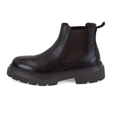  Pietsa Kahve Erkek Lastikli Deri Chelsea Bot