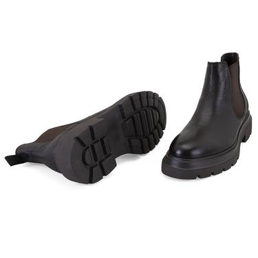  Pietsa Kahve Erkek Lastikli Deri Chelsea Bot