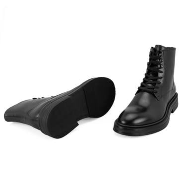  Poar Siyah Erkek Deri Bot