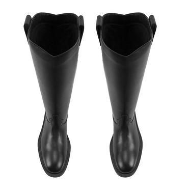  Loar Siyah Kadın Deri Çizme