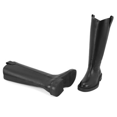  Loar Siyah Kadın Deri Çizme