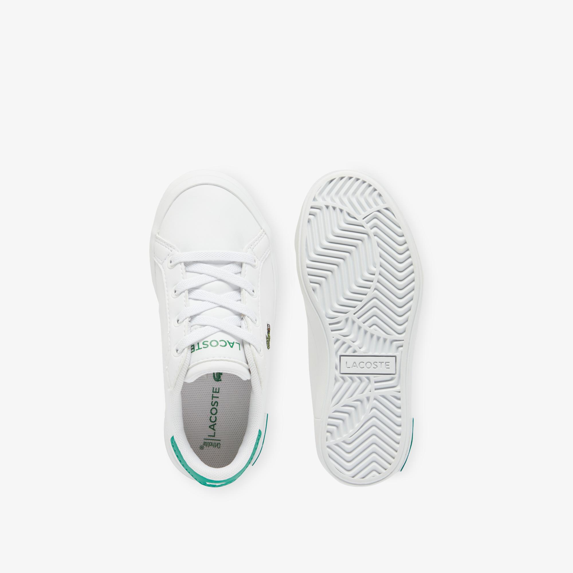 Lacoste Powercourt Çocuk Beyaz Sneaker