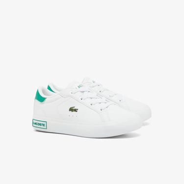  Lacoste Powercourt Çocuk Beyaz Sneaker