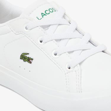  Lacoste Powercourt Çocuk Beyaz Sneaker