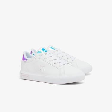  Lacoste Powercourt Çocuk Beyaz Sneaker