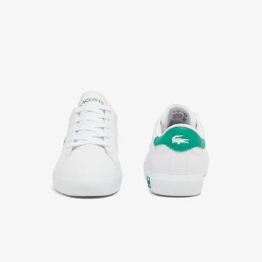  Lacoste Powercourt Çocuk Beyaz Sneaker