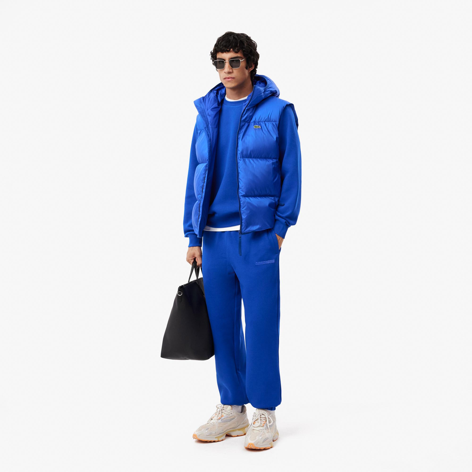 Erkek Classic Fit Bisiklet Yaka Mavi Sweatshirt