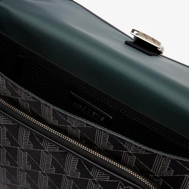  Lacoste The Blend Erkek Monogram Siyah Postacı Çantası