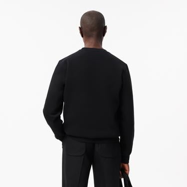  Erkek Classic Fit Bisiklet Yaka Siyah Sweatshirt