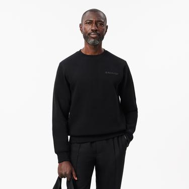  Erkek Classic Fit Bisiklet Yaka Siyah Sweatshirt