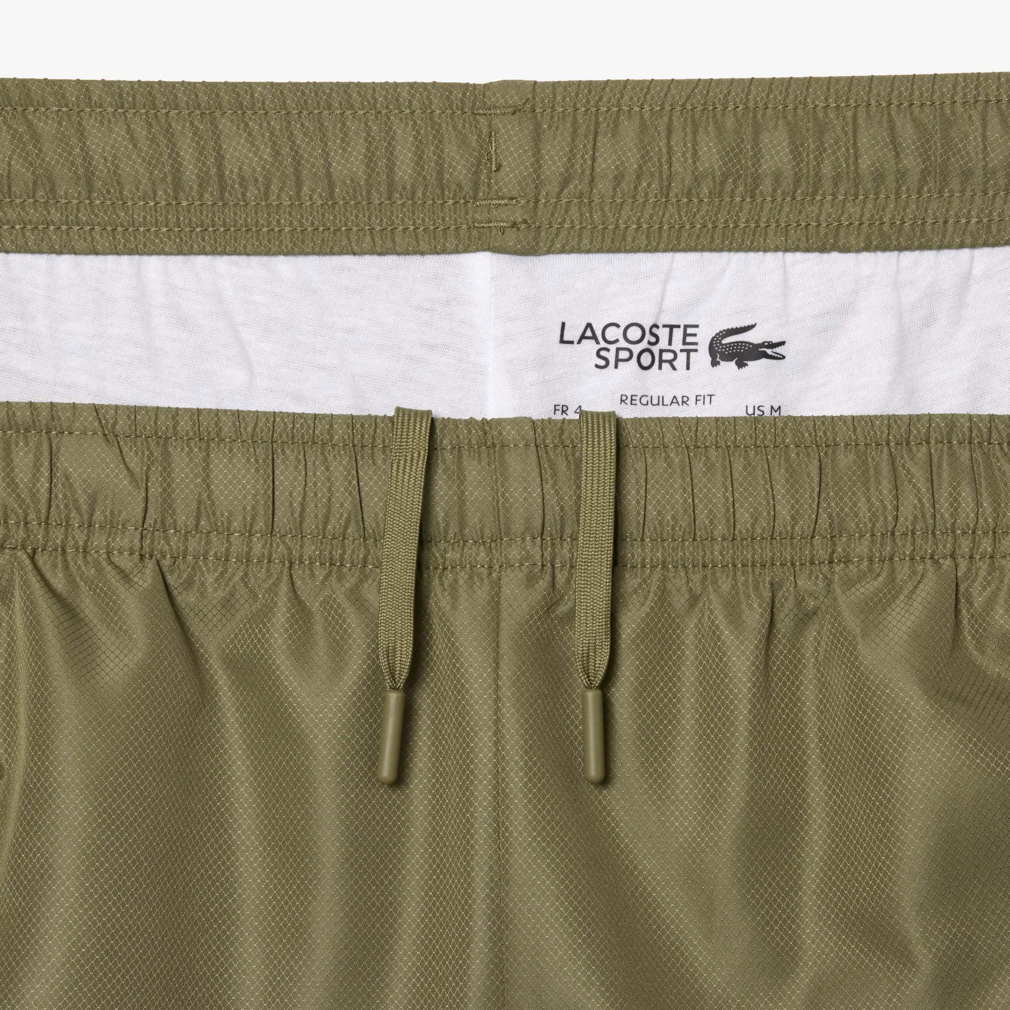 Erkek Regular Fit Fermuarlı Yaka Baskılı Haki Eşofman Takımı