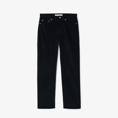  Erkek Straight Fit Casual Siyah Pantolon