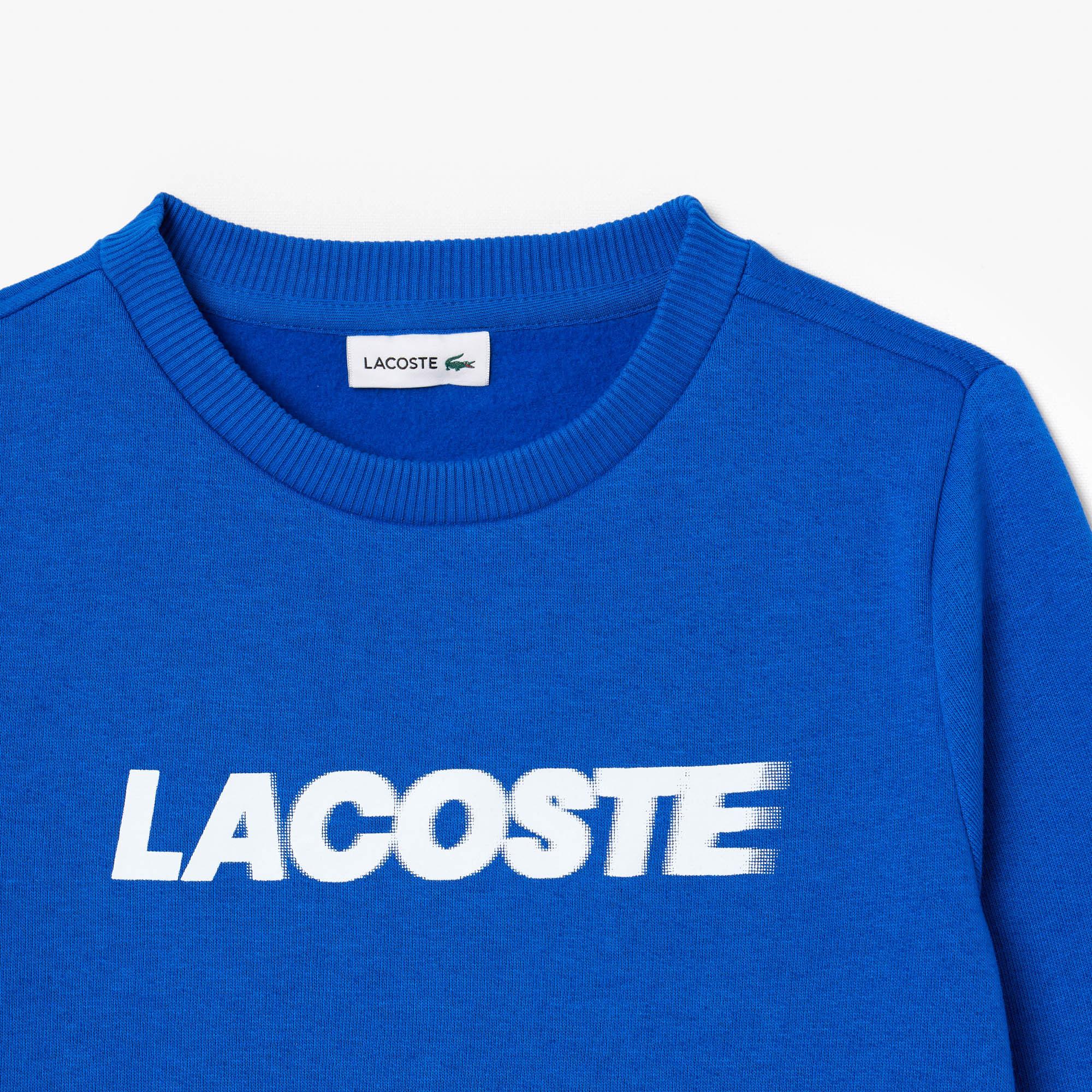 Lacoste Çocuk Baskılı Mavi Sweatshirt