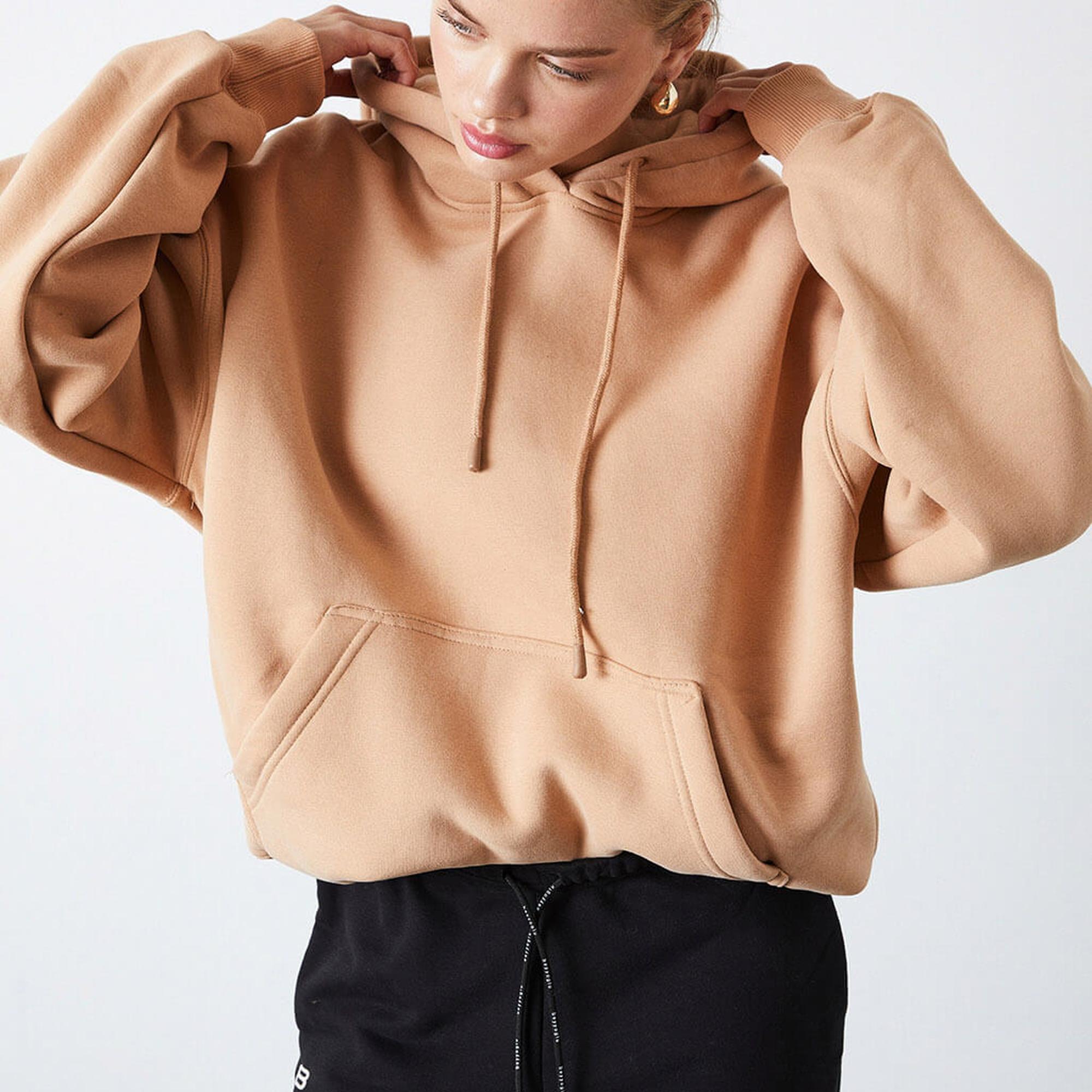 Baskılı Kapşonlu Sweatshirt