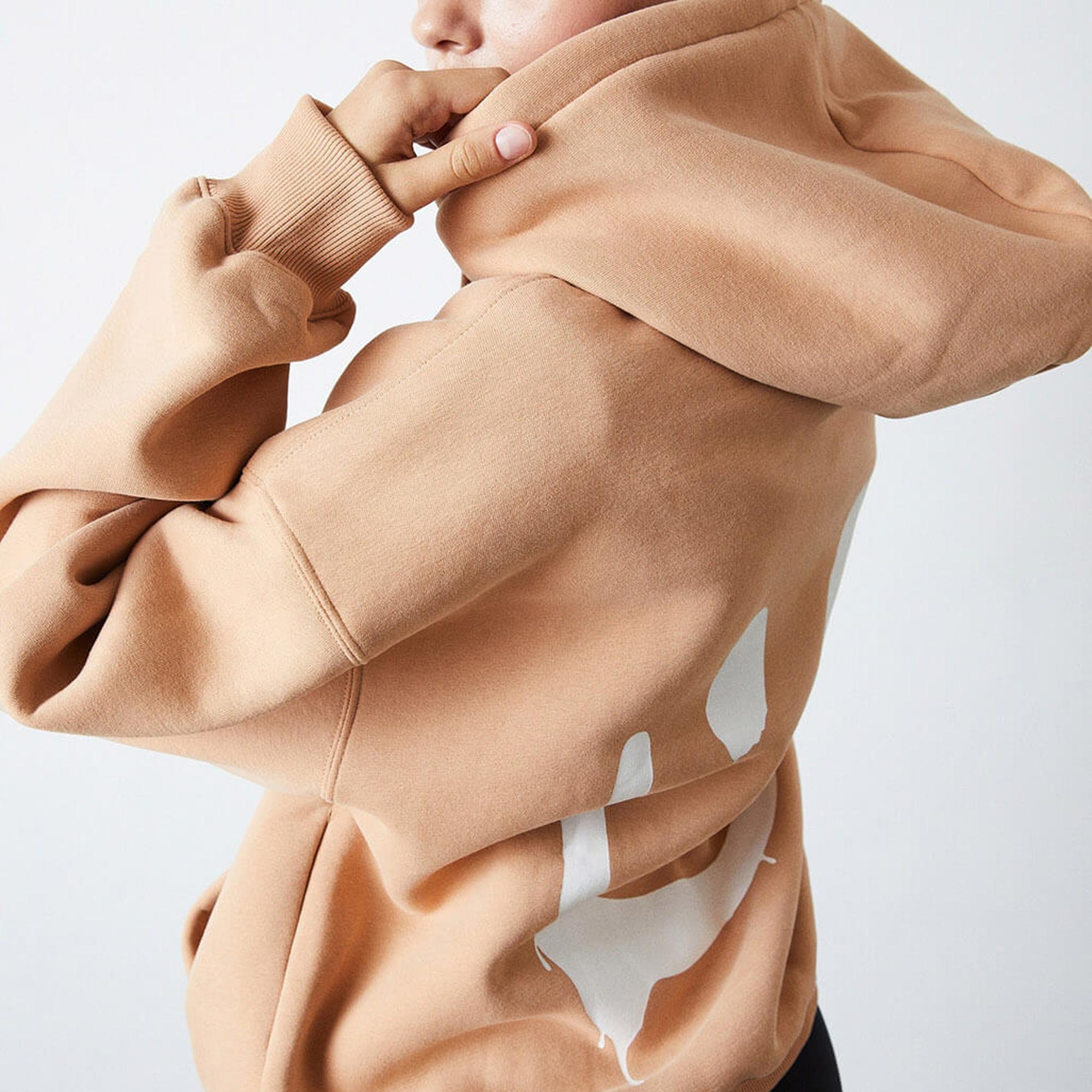 Baskılı Kapşonlu Sweatshirt