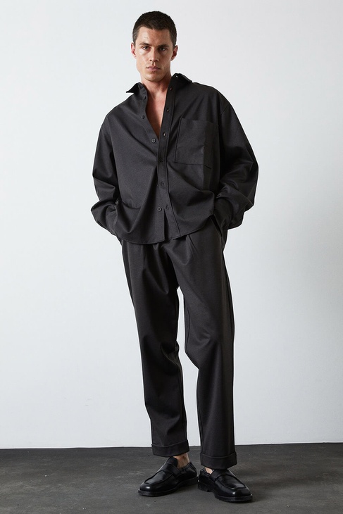  Tek Pile Double Paça Pantolon